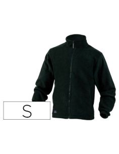 Chaqueta Deltaplus Polar Con Cremallera 2 Bolsillos Color Negro Talla S