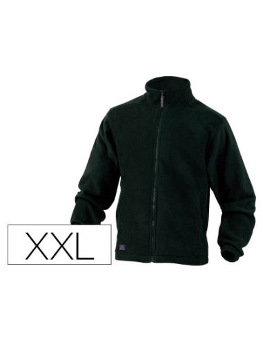 Chaqueta Deltaplus Polar Con Cremallera 2 Bolsillos Color Negro Talla Xxl