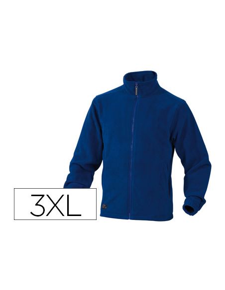 Chaqueta Deltaplus Polar Con Cremallera 2 Bolsillos Color Azul Talla 3Xl