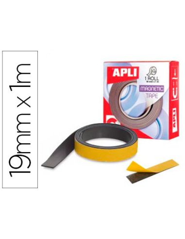 Cinta Adhesiva Apli Magnetica 19Mm X 1M