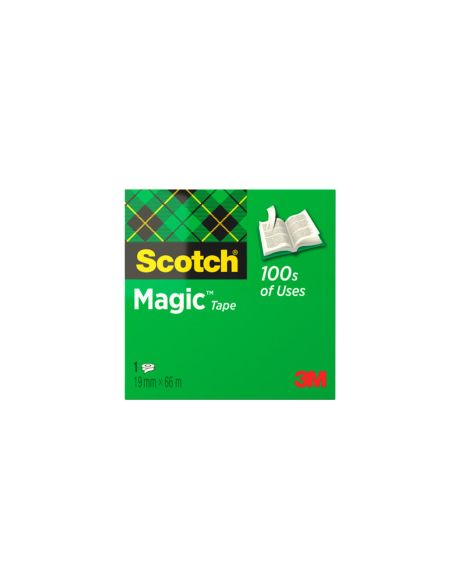 Cinta Adhesiva Scotch Magic Invisible 66 Mt X 19 Mm