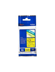 Cinta Brother Tze631 Amarillo-Negro 12Mm Longitud 8 Mt 2