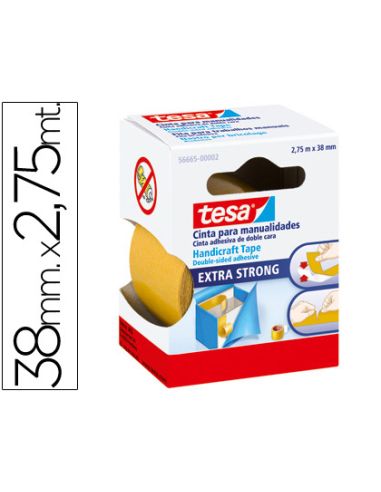 Cinta Doble Cara Tesa Film Manualidades 2,75 Mt X 38 Mm