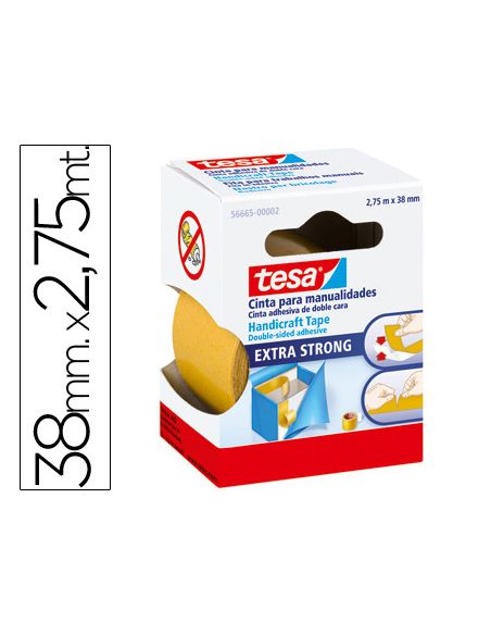 Cinta Doble Cara Tesa Film Manualidades 2,75 Mt X 38 Mm