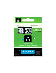 Cinta Dymo Negro Transparente 19Mm X 7 Mt D1 2