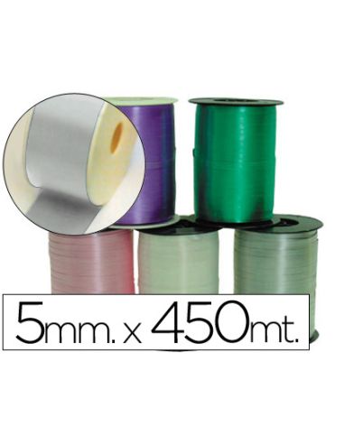 Cinta Fantasia 500 Mt X 5 Mm Plata