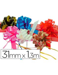 Cinta Para Hacer Lazos Blanco 130 Cm X 31 Mm Unidad