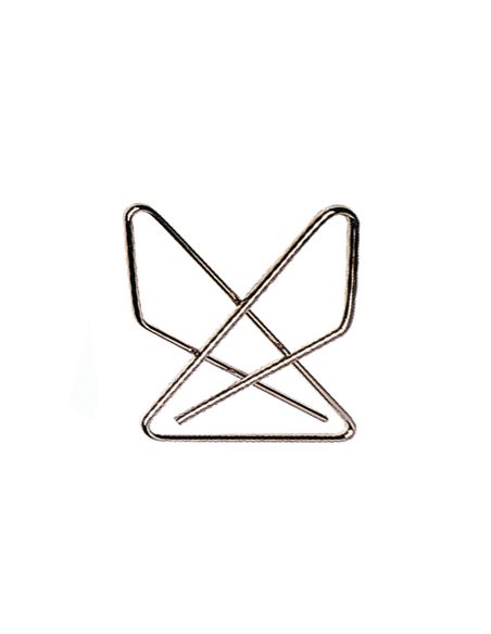 Clips Pajarita Q-Connect 65Mm Niquelados Caja De 12 Unidades