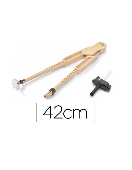Compas Para Encerado Faibo De Plastico Imitacion Madera Con Adaptador 42 Cm|Libreriasalesiana