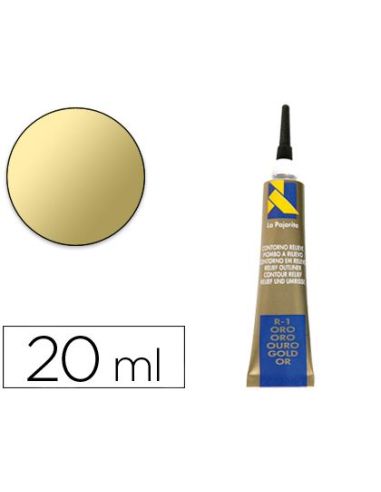 Contorno Relieve La Pajarita Oro R-1 Tubo 20 Ml