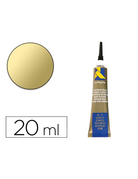 Contorno Relieve La Pajarita Oro R-1 Tubo 20 Ml