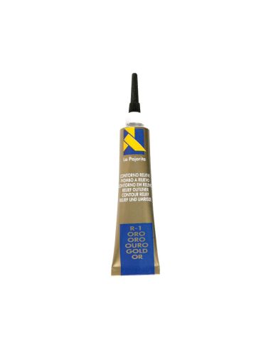 Contorno Relieve La Pajarita Oro R-1 Tubo 20 Ml