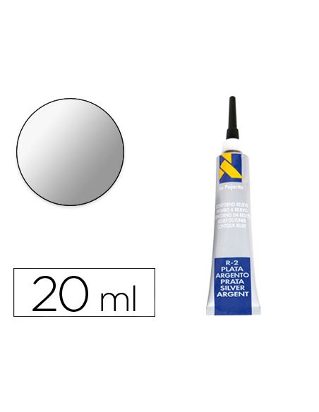 Contorno Relieve La Pajarita Plata R-2 Tubo 20 Ml