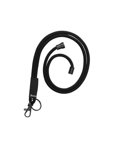 Cordon Colgante Para Identific Ador Djois Textil Con Llave Ro Y Mosqueton 43 Cm Negro Pack De 10 Unidades
