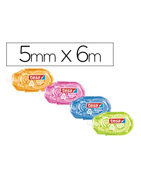Corrector Tesa Cinta Mini 5 Mm X 6 Mt