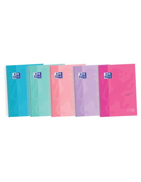 Cuaderno Espiral Oxford Ebook 5 Tapa Extradura Din A4+ 120 H Horizontal Colores Surtidos Touch