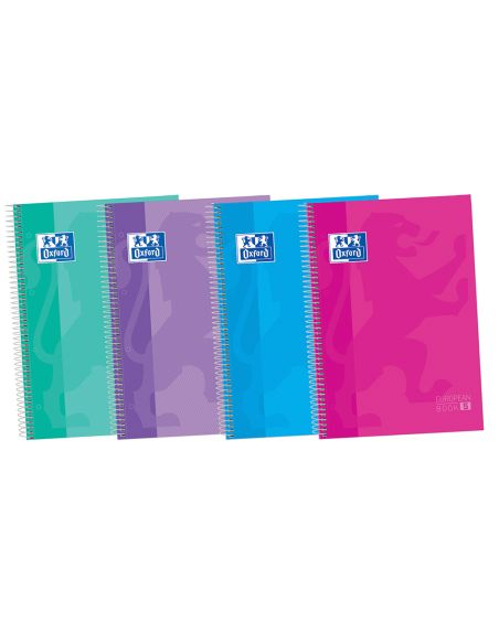 Cuaderno Espiral Oxford Ebook 5 Tapa Extradura Din A4+ 120 Hojas Cuadro 5 Mm Con Margen Tendencia 50% Hojas Gratis