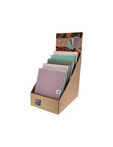 Cuaderno Espiral Oxford European Book Nature Din A4+ Expositor Sobremesa De 21 Unidades Surtidas