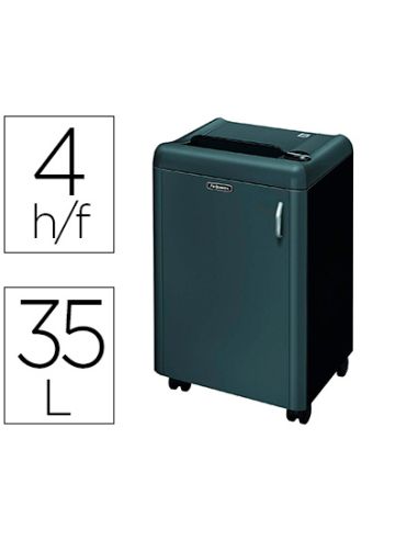 Destructora De Documentos Fellowes 1050Hs Capacidad De Corte 4 Hojas Seguridad P7 Papelera 35 L