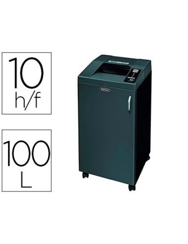 Destructora De Documentos Fellowes 3250Mc Capacidad De Corte 10 Hojas Seguridad P6 Papelera 100 L|Libreriasalesiana