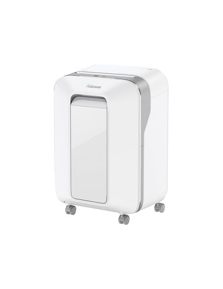 Destructora De Documentos Fellowes Lx211 Capacidad De 15 Hojas Seguridad P5 Blanca Papelera 23 L Grapas