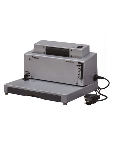 Encuadernadora Electrica Para Espiral Fellowes E-200R Perfora 20 H Encuaderna Hasta 450 H Paso 5:1