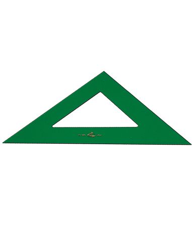Escuadra Faber Castell 16 Cm Plastico Verde