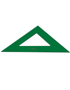 Escuadra Faber Castell 32 Cm Plastico Verde 2