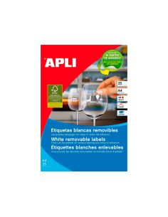 Etiqueta Adhesiva Apli 35,6X16,9 Mm Fotocopiadora Laser Inkjet Caja 25 Hojas Din A4 Con 2000 Etiquetas 2