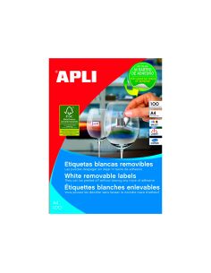 Etiqueta Adhesiva Apli 36,8X23,8 Mm Fotocopiadora Laser Inkjet Caja 100 Hojas Din A4 Con 5500 Etiquetas 2