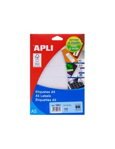 Etiqueta Adhesiva Apli Blanca 12X30 Mm Sobre A5 De 990 Unidades 2