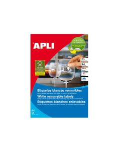 Etiqueta Adhesiva Apli Removible 10314 Especial Joyeria 45X8 Mm Fotocopiadora Laser Ink-Jet Caja Con 25 2