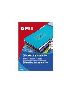 Etiqueta Adhesiva Apli Translucidas 1225 210X297 Mm Fotocopiadora Laser Caja Con 20 Etiquetas 2