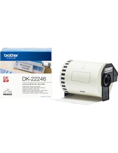 Etiqueta Adhesiva Brother Dk22246 Tamaño 103Mm X 30,48 M Para Impresoras Ql