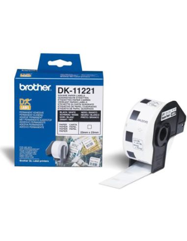 Etiqueta Brother Dk11221 23X23 Mm 1000 Etq Para Impresoras Ql