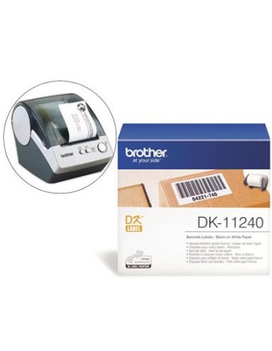 Etiqueta Brother Dk11240 Para Impresoras De Etiquetas Ql-Multiproposito- 102X51Mm 600 Etiquetas-|Libreriasalesiana