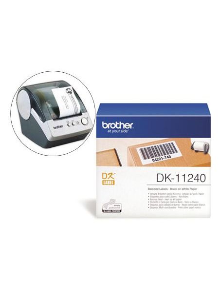 Etiqueta Brother Dk11240 Para Impresoras De Etiquetas Ql-Multiproposito- 102X51Mm 600 Etiquetas-|Libreriasalesiana