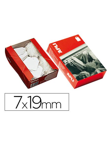 Etiquetas Colgantes Apli 383 7X19 Mm Caja De 1000 Unidades