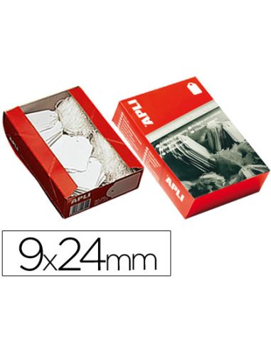 Etiquetas Colgantes Apli 384 9X24 Mm Caja De 1000 Unidades