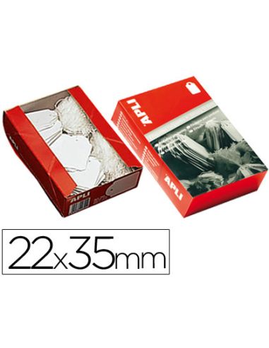 Etiquetas Colgantes Apli 390 22X35 Mm Caja De 500 Unidades