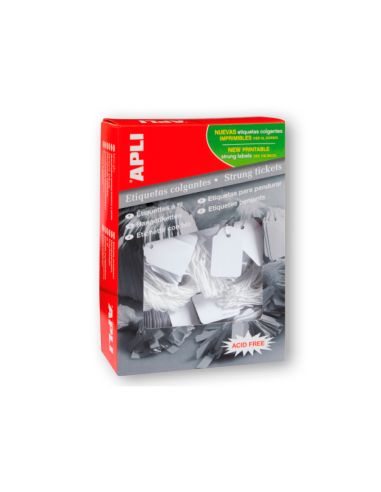 Etiquetas Colgantes Apli 396 50X70 Mm Caja De 400 Unidades