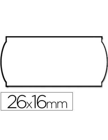 Etiquetas Meto Onduladas 26X16 Mm Blanca Adh.1 Removible Rollo De 1200 Etiquetas Troqueladas Para Etiquetadora Tovel