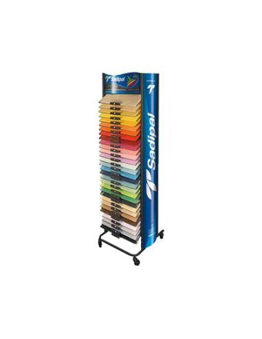 Expositor Cartulina Fabriano Metalico De Pie 75 Hojas Por Color 30 Colores Surtidos 600X600X2018 Mm