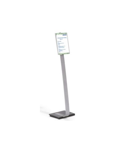 Expositor Durable De Suelo Altura Ajustable Con Panel Frontal Din A4 Uso Vertical/Horizontal Color