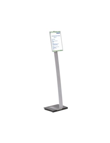 Expositor Durable De Suelo Altura Ajustable Con Panel Frontal Din A4 Uso Vertical/Horizontal Color