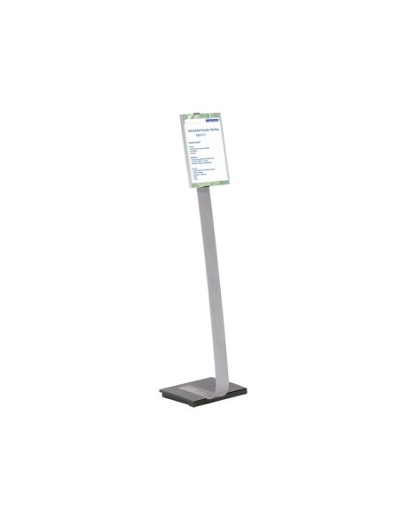 Expositor Durable De Suelo Altura Ajustable Con Panel Frontal Din A4 Uso Vertical/Horizontal Color