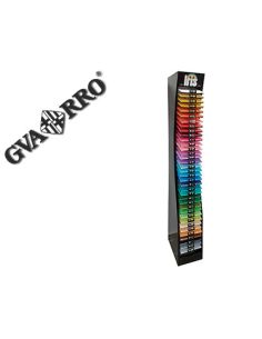 Expositor Guarro Metalico Vacio 36 Estantes Para Cartulina Iris Din A4 185 Gr 30X40X200 Cm