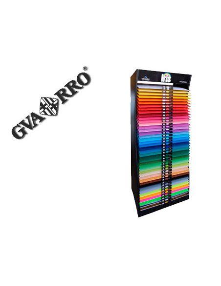 Expositor Guarro Metalico Vacio 42 Estantes Para Cartulina 185 Gr 50X65 Cm 75X57X200 Cm