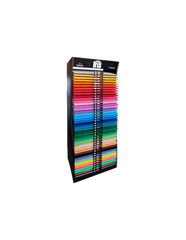 Expositor Guarro Metalico Vacio 42 Estantes Para Cartulina 185 Gr 50X65 Cm 75X57X200 Cm