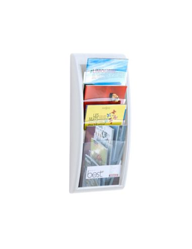 Expositor Mural Paperflow Din A4 Blanco 4 Casillas 650X290X95 Mm